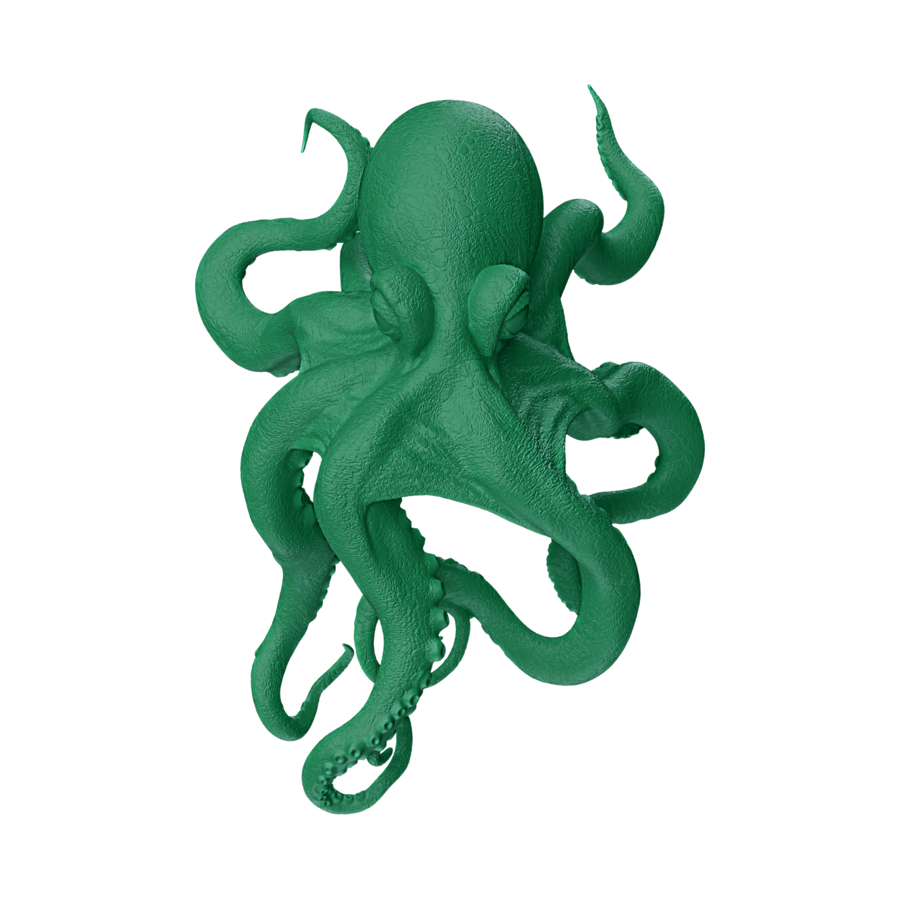 翠綠色章魚